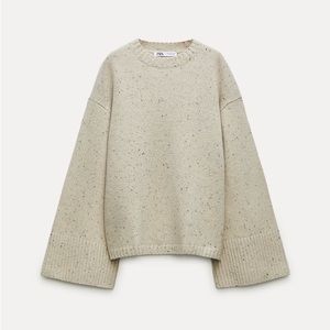 ZARA Wide Sleeve Wool Sweater